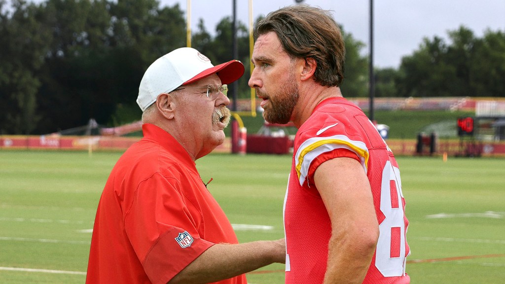 Andy Reid Gently Tells Travis Kelce What Expected Of Him On Wedding Night