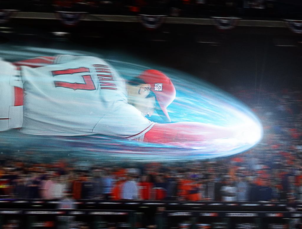 Shohei Ohtani Plows Through Catcher After Forgetting To Let Go Of 100 MPH Fastball