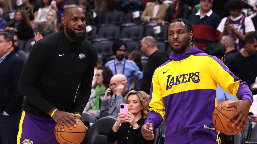 LeBron Pressures Bronny To Have Grandchildren Before He’s Too Old To Play With Them In NBA