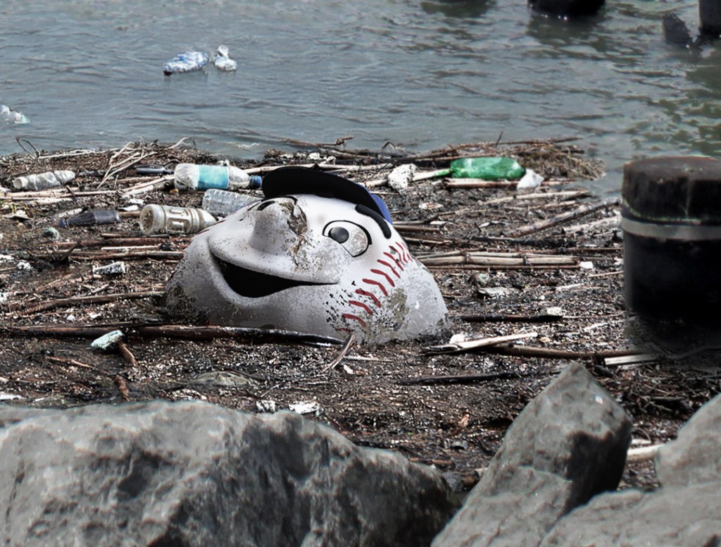 Mr. Met’s Head Washes Up On Banks Of East River